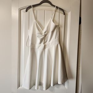 Trendy twist-front skater romper